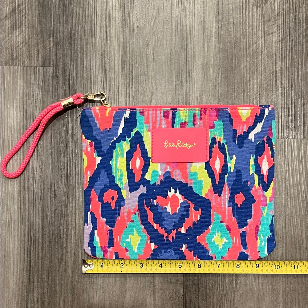 Lilly Pulitzer Multicolor Ikat Wristlet Beach Bag